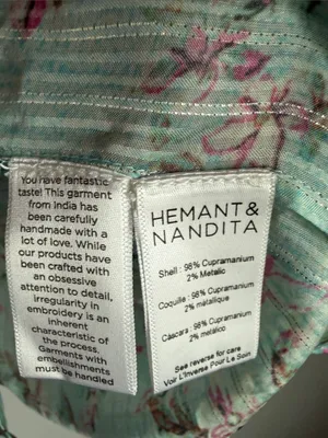 HEMANT AND NANDITA Missima Shirt Small thumbnail 10
