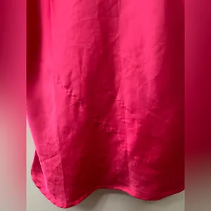 Lucky Brand Pink Silk Slip Dress | Feminine Midi Dress thumbnail 4