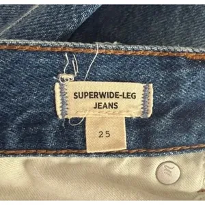 Madewell Superwide-Leg Jeans in Fannin Wash in fannin wash sz. 25 thumbnail 6