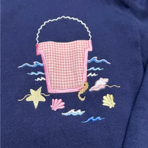 🐚✨‎ Vintage Navy Coastal Bucket Cardigan – Women’s 1X/2X ✨🐚 thumbnail 2