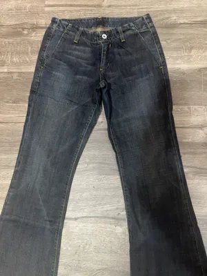 Paper Denim & Cloth Transit Wide Leg Flare Jeans Size 25 Dark Wash Ruffle Pocke thumbnail 6
