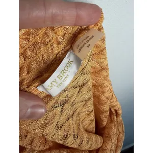 Ramy Brook Gaia Metallic Faux Wrap Maxi Skirt Coverup Size S retail $245 thumbnail 5