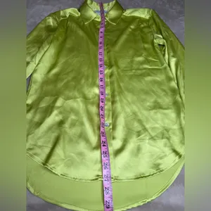 Rachel Zoe Green Casual Button Down Shirt thumbnail 10