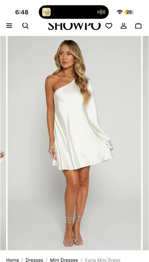 NWT Showpo KARLA MINI DRESS size 2 thumbnail 2