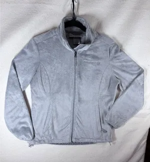 Free Country Women’s Gray Full Zip Fleece Jacket Small Soft Plush Lightweight thumbnail 1
