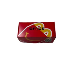 2024 McDonald's Mini Crocs Keychain Happy Meal Toy NEW IN BOX!! #3 Red Yellow thumbnail 3