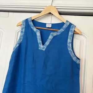 Sigrid Olsen Blue Dress‎ Size Small thumbnail 3