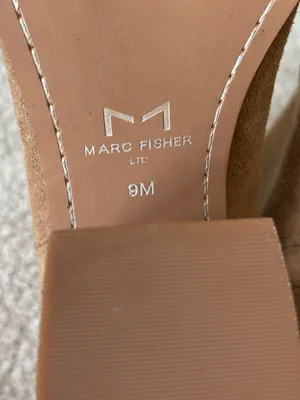 Marc Fisher LTD Oshay Brown Suede Leather Booties Pointed Toe Block Heel thumbnail 10