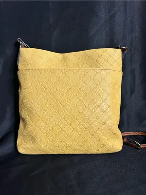 Steve Madden Crossbody Bag in Mustard Yellow & Brown thumbnail 2