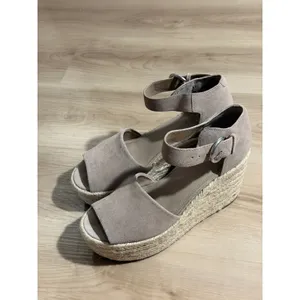Marc Fisher LTD Adalyn Espadrille Wedge Tan 10 Womens Platform Sandal thumbnail 3
