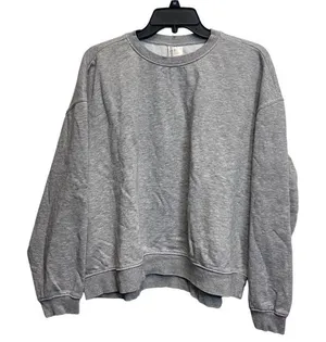 Divided Medium Crew Neckline‎ Gray Sweatshirt thumbnail 1