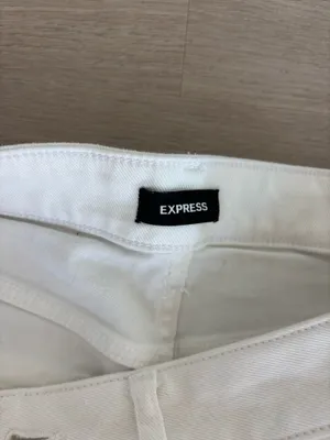 Express White Boyfriend Ripped Jeans thumbnail 4