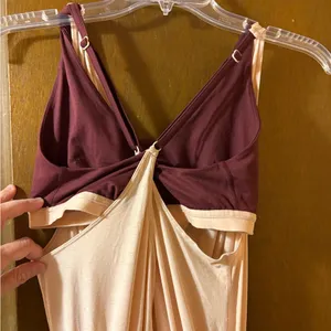 Free People Movement light & maroon jumpsuit thumbnail 4
