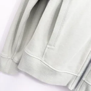 Lululemon Womens Cotton‎ Sea Breeze Cool & Collected Zip Hoodie Jacket Size 6 thumbnail 3