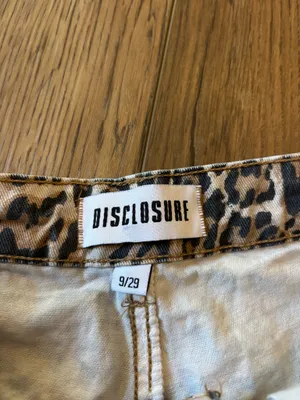 Disclosure cheetah print denim pants Multiple Size 29 thumbnail 3
