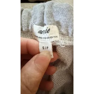 Aerie Women's Small Low Rise Barrel Leg Sweatpants Gray Jogger Pockets thumbnail 4