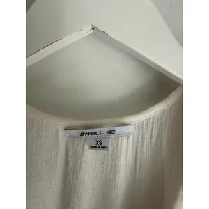 O'Neill Embroidered Gauze Cover-Up Dress Women's XS Ivory Boho Beach Resort thumbnail 8
