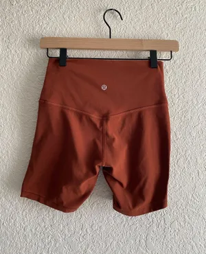 lululemon dark terracotta align short thumbnail 2