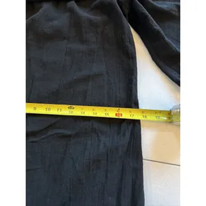 Soft Surroundings Long Black Small Off Shoulder Dress Maxi Slit Spaghetti resort thumbnail 5