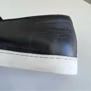 Birdies‎ The Swift Black Leather Slip On Sneakers thumbnail 9