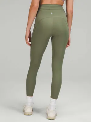 Lululemon Power Thru High-Rise Tight 25" in Green Twill thumbnail 2