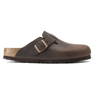 Birkenstock Dark Brown Boston Oiled Leather Clogs - size 38 thumbnail 11