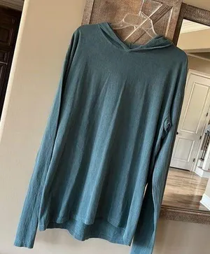 Hoodie Pullover Long Sleeve Comfy Cotton Womens Large Tunic thumbnail 1