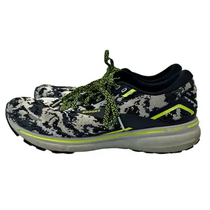 Brooks Ghost 15 Running Shoes Bl/Wh Neon Green Camo 1203801B029 SZ 12 Med B thumbnail 6