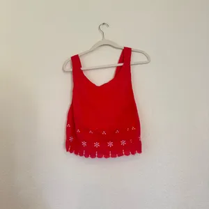 NWOT free people Kayla solid embroidered top thumbnail 4