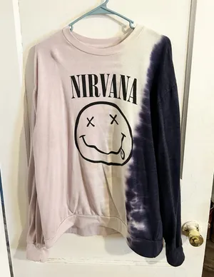 Walmart Nirvana Sweatshirt Purple Size XL thumbnail 1