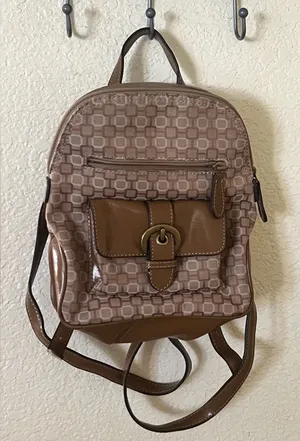 Nine West Y2k vintage Brown  mini  backpack thumbnail 1