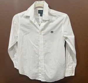 Lauren Ralph Lauren kid 12 white button up shirts long sleeve thumbnail 1