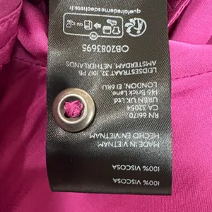 Anthropologie Pilcro Button Down Blouse Long Sleeve Silky Viscose Pink Small thumbnail 4