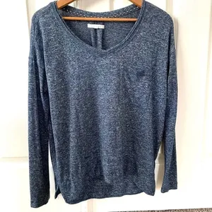 Pure and Good blue marbled long sleeved top thumbnail 2