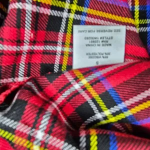 Hippie Rose -658 NWT Red Black Plaid Long Sleeve‎ Front Knot Button Down Shirt S thumbnail 9