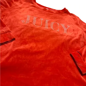 🍒✨ Juicy Couture Velour JUICY Logo Lounge Sleep Top Size M ✨🍒‎ thumbnail 2