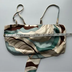Stylish Multicolor Women's Crop Top Blue thumbnail 4