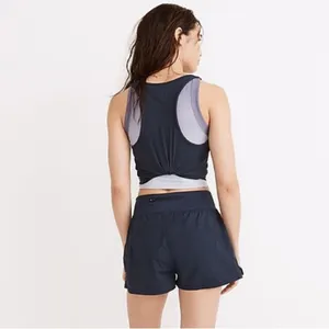 Madewell MWL Running Athletic Shorts‎ Activewear Twilight Navy Blue Size XL thumbnail 2