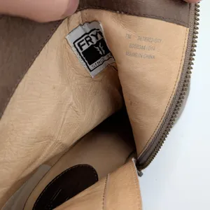 Frye Marissa Grey Leather Ankle Boots Buckle Block Heel Womens‎ 7M 3476922-GRY thumbnail 8