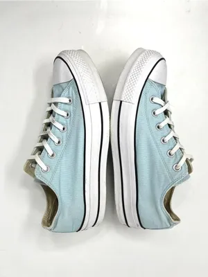 Converse Chuck Taylor All Star Lift Ox Platform Light Blue Ocean Bliss Canvas 10 thumbnail 3