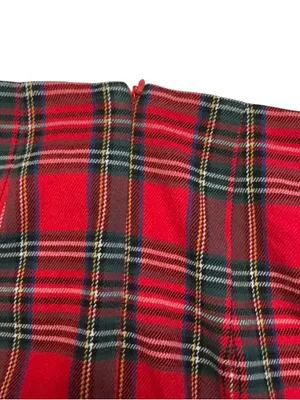 Brandy Melville Red Tartan Plaid Mini Skirt XXS 00 0 Y2K Preppy Coquette Rare thumbnail 14