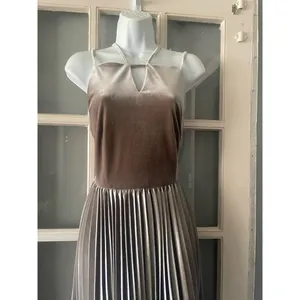 New Gianni Bini Velvet Pleated Dress thumbnail 5