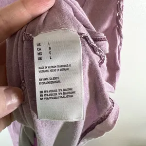 American Eagle Soft & Sexy Tank‎ Top Mauve Purple Braided Trim Sleeveless Large thumbnail 6