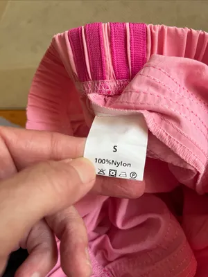 Cutesy Pink Nylon Athletic Shorts Size undefined thumbnail 5