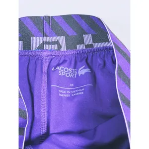 Lacoste Womens Sport Shorts Built In Liner Size Small Blue Purple Run Gym Active thumbnail 5