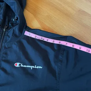 Champion Men’s Small Black Anorak Windbreaker Half Zip Hooded Pullover thumbnail 8