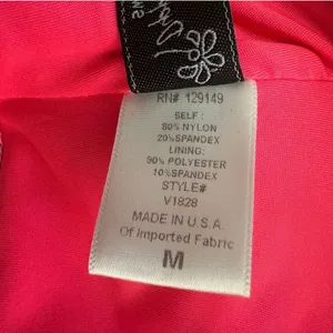 Dippin Daisy Metallic Pink Bandeau Bikini Swim Top Women’s Medium thumbnail 8