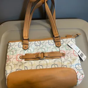 Rosetti Tan and Cream Shoulder Bag with Elegant Design thumbnail 1