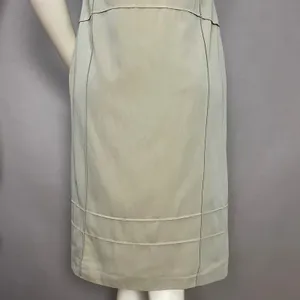 Shift‎ Dress Sleeveless Clean Lines Pintucks Mod Professional Office Neutral thumbnail 7
