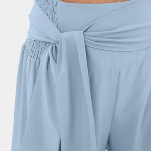Halara Breezeful Flowy Wide Leg Pants Quick Dry High Waisted Blue M (8-10) NWT thumbnail 8